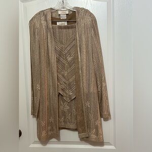 J. Ribkoff Couture gold skirt set